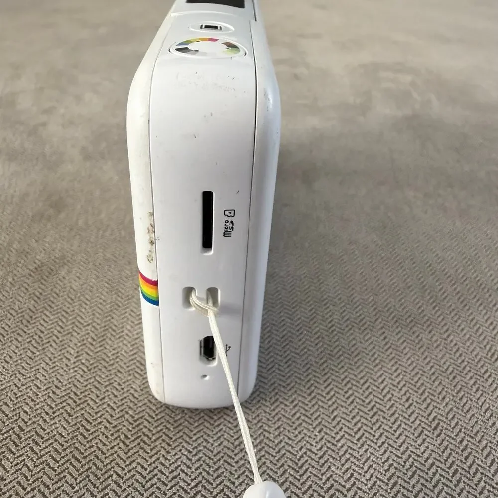 Polaroid Snap POLSP01W Instant Digital Camera Printer White ZINK Tested Power